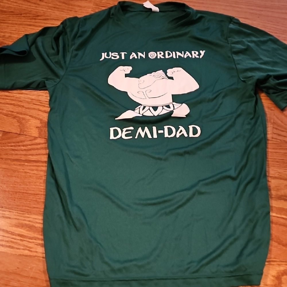 Green Dri Fit Disney  Moana Demi-Dad Graphic Tee